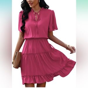 Pink women’s casual dress